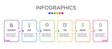 Full-color Business Label Infographic Template.
