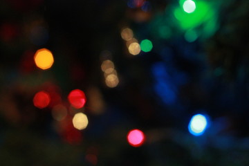 bright colorful lights festive