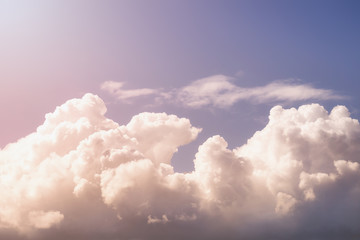 Wall Mural - dreamy cloudscape with cumulonimbus clouds