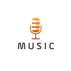 Poster - Piano Logo Design Template. Vector Illustration