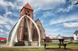 The whale bone arch at Christ Church Cathedral in Port Stanley,the Falklands