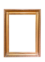 Frame picture antique antiques isolated on white background