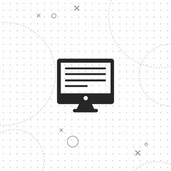 Poster - Display, monitor, vector best flat icon