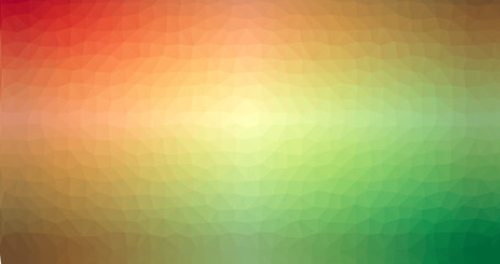 Wall Mural - Orange and green Gradient Low poly Triangular Geometric Polygonal Square Blur glass Abstract Vector Background