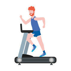 Sticker - fitness exercise cartoon