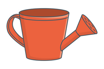 Sticker - watering can cartoon