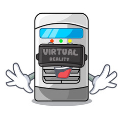 Sticker - Virtual reality air cooler isolated with the cartoon