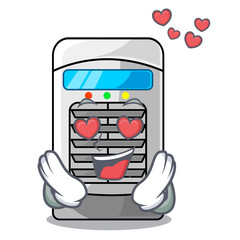 Sticker - In love air cooler isolated with the cartoon