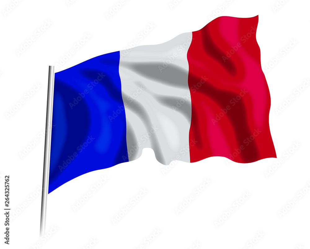 flaga Francji - obrazy, fototapety, plakaty 