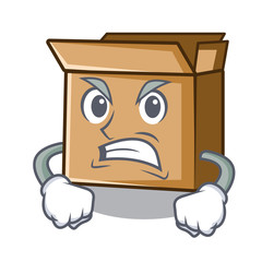 Poster - Angry cardboard isolated with in the mascot