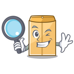 Sticker - Detective cartoon envelope mailer in the bag