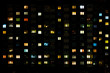 © hiv360 - Night time lapse of Light in the windows of a multistory building. life in a big city