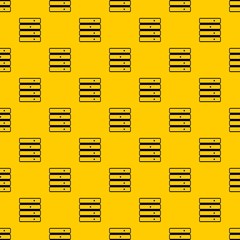 Poster - Database pattern seamless vector repeat geometric yellow for any design