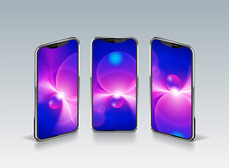 Poster - Illustration of abstract graphic for smartphone wallpaper. 