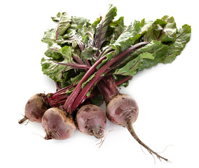 fresh beetroots in studio