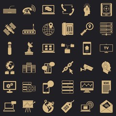 Poster - Internet icons set. Simple style of 36 internet vector icons for web for any design