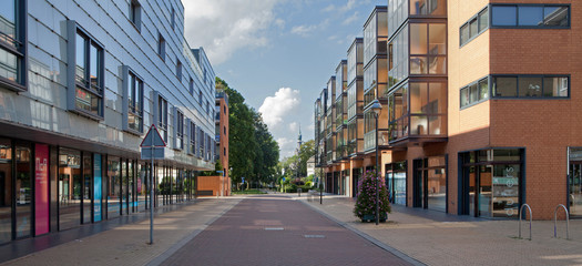 Nijmegen street Netherlands panorama.