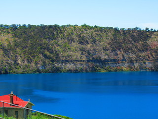 Canvas Print - Blue Lake in Mount Gambier, Australia