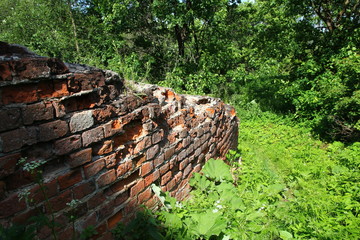 Sticker - Ruins old manor house, Russia