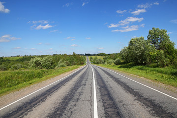 Canvas Print - Russian road