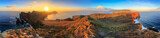 Fototapeta  - Beautiful 360 degree panoramic landscape panorama of the island Madeira at Ponta de Sao Lourenco nature reserve at sunrise