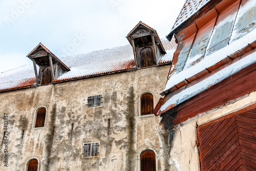 Old Town Architecture In Castle Of Tallinn Estonia Ancient