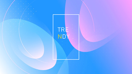 Wall Mural - Trendy memphis abstract fluid geometric background, colorful dynamic wallpaper, futuristic vector shapes