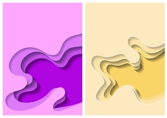 Fototapete - Stylish geometric vintage label in abstract style.