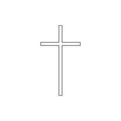 religion symbol, Catholicism outline icon. Element of religion symbol illustration. Signs and symbols icon can be used for web, logo, mobile app, UI, UX