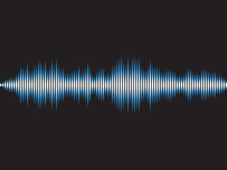 Poster - Abstract background music sound wave. Vector illustration
