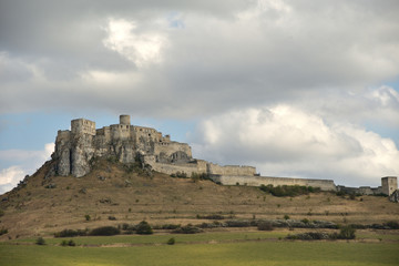 Wall Mural - historic walls of the ruins of a historic castle Spis Slovakia