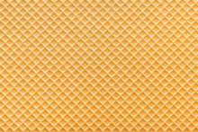 Empty Golden Wafer Texture, Background For Your Design