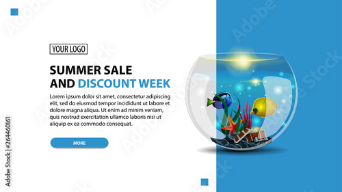 Summer Sale And Discount Week Discount White Minimalist Web