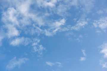 blue sky with white clouds