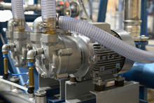 Vacuum Unit With Pumps, Electric Motors And Other Equipment 