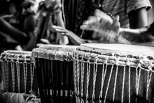  Africans Playing Timbales And Drums