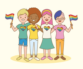 Wall Mural - people lgbt pride