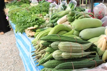 Sticker - Shops selling vegetables at the market