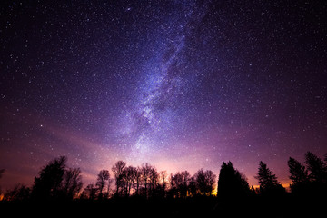 milky way galaxy from cherry springs state park