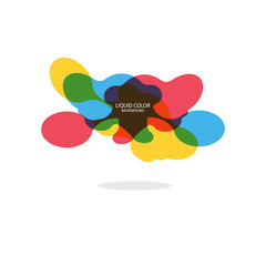 Fototapete - Gradient geometric banners with flowing liquid shapes. Dynamic Fluid design for logo, flyers or presentstion. Abstract vector background