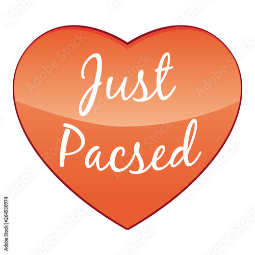 Just Pacsed Pacs Pacte Civil De Solidarite Cœur Rouge Stock Vector Adobe Stock