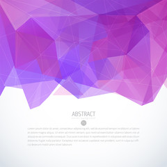 Wall Mural - pink triangle background banner brochure template