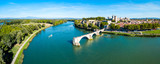 Fototapeta  - Avignon city aerial view, France