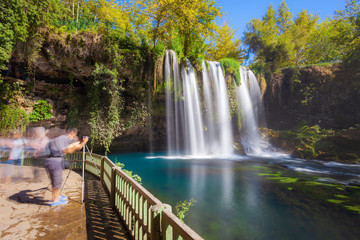 Wall Mural - Duden waterfall park in Antalya