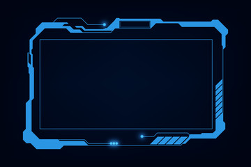 Poster - abstract hud ui gui future futuristic screen system virtual design. vector illustration eps10