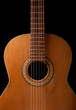 © Kevin Brine - Nylon string classical guitar on black.