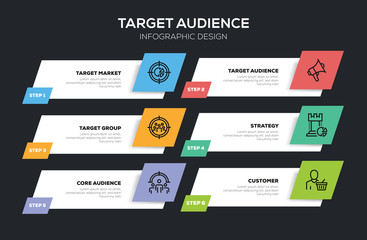 Wall Mural - TARGET AUDIENCE INFOGRAPHIC DESIGN