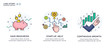© turbodesign - Set of illustrations concept with businessmen. Workflow, growth, graphics. Business development, milestones. linear illustration Icons infographics. Landing page site print poster