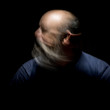 © magann - bearded man motion blur portrait