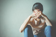 © TeTe Song - depression young female teenager having abused problem feeling suffering sitting alone in the dark room, Domestic violence, family problems, Stress, violence, The concept of depression and suicide..